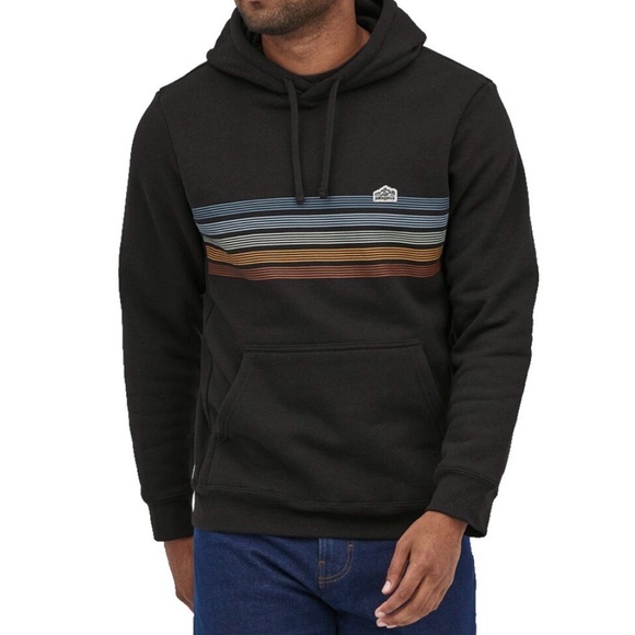 Patagonia Line Logo Ridge Stripe Uprisal Hoody Sweatshirt Men L Women XL - Picture 13 of 14